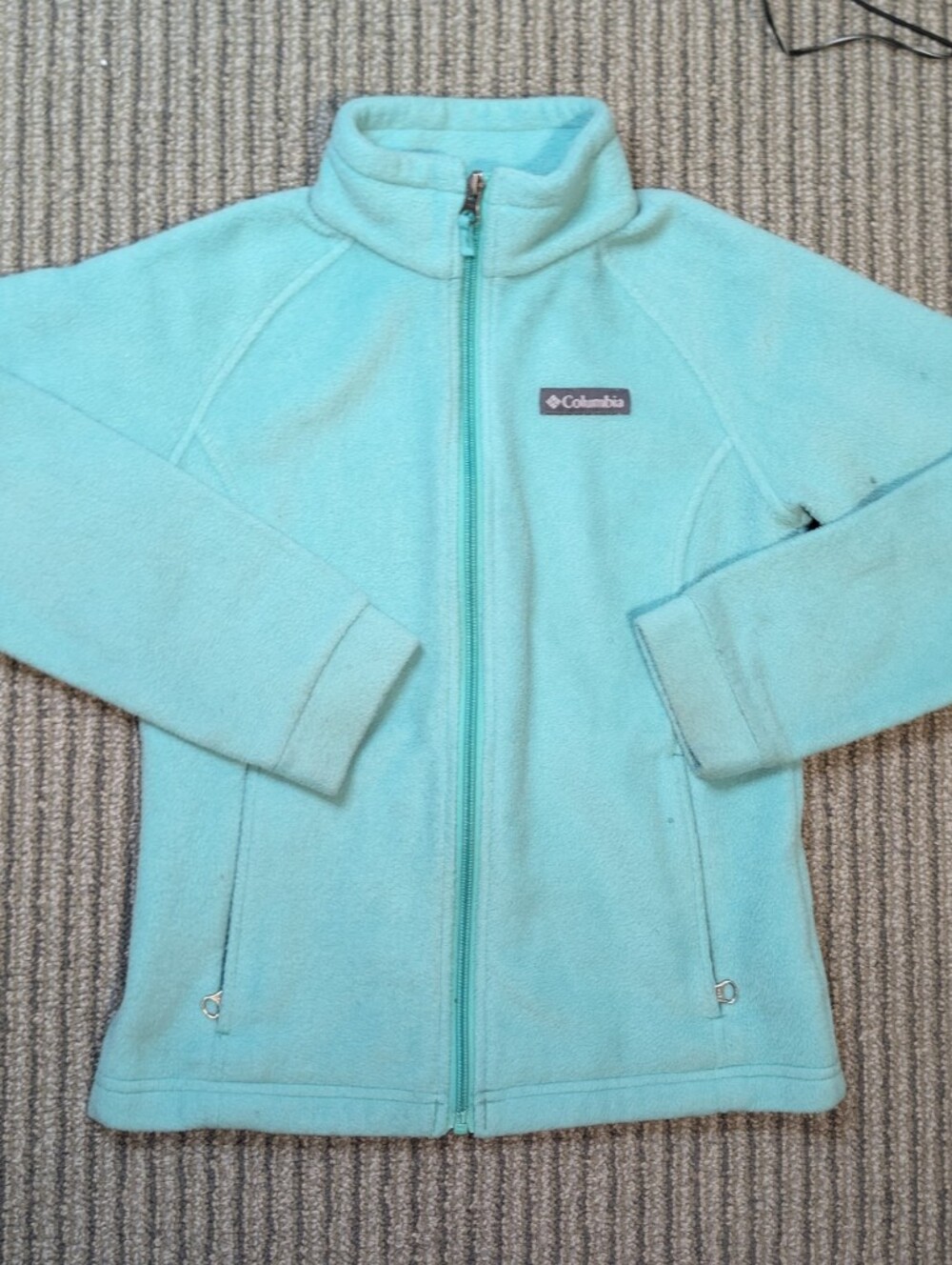 Columbia Girls' Aqua Full-Zip Fleece Jacket